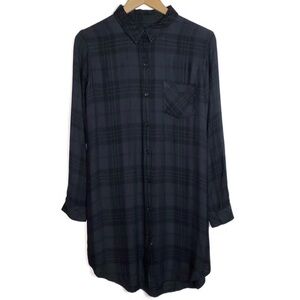 Rails Black Plaid Mini Dress